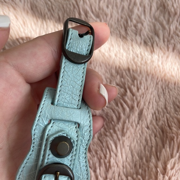 BALENCIAGA BLUE ARENA BRACELET - Picture 5 of 8